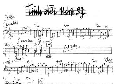 Tình Đời Nghệ Sĩ Sheet Nhạc đệm