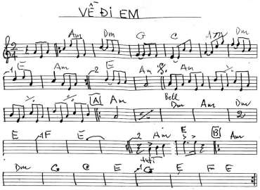 Về Đi Em sheet nhạc đệm