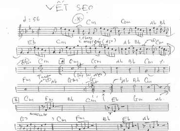 Vết Sẹo sheet nhạc đệm