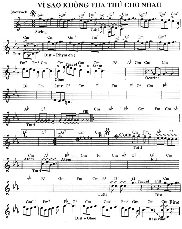 Vì Sao Không Tha Thứ Cho Nhau