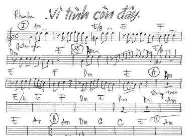 Vì Tình Còn Đây sheet nhạc đệm