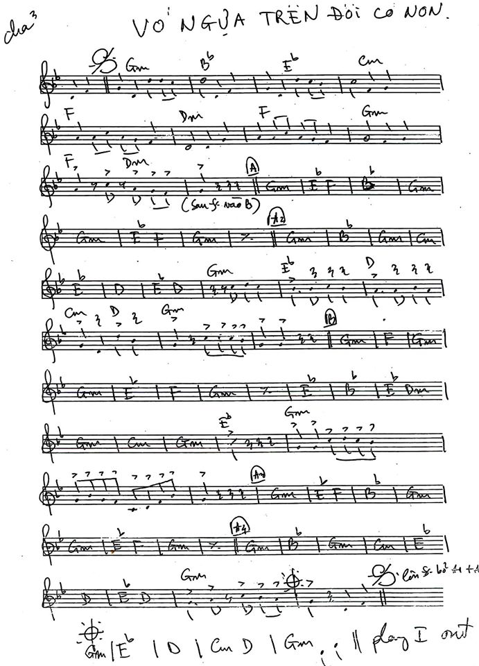 Vó Ngựa Trên Đồi Cỏ Non