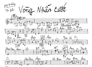 Vòng Nhẫn Cưới sheet nhạc đệm