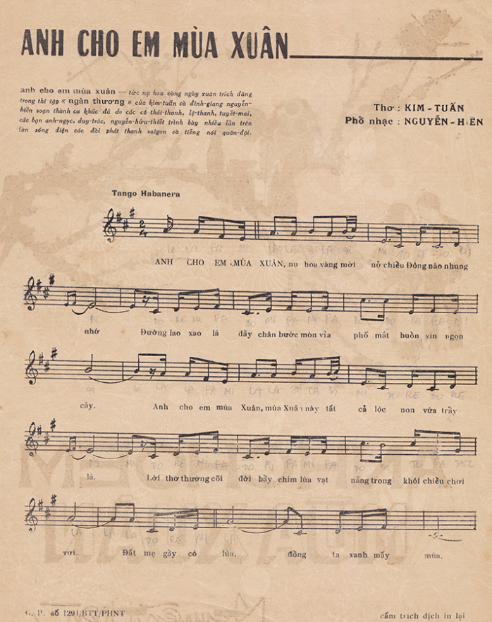 Anh Cho Em Mùa Xuân
