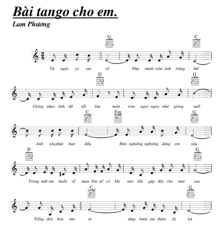 Bản Tango Cho Em