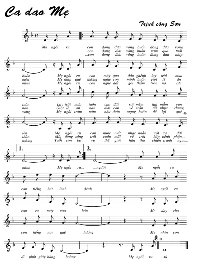 Ca Dao Mẹ