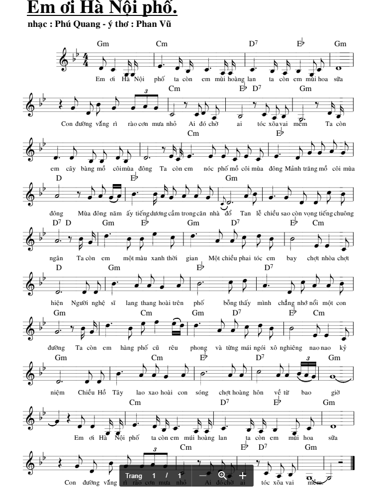 Em Ơi Hà Nội Phố