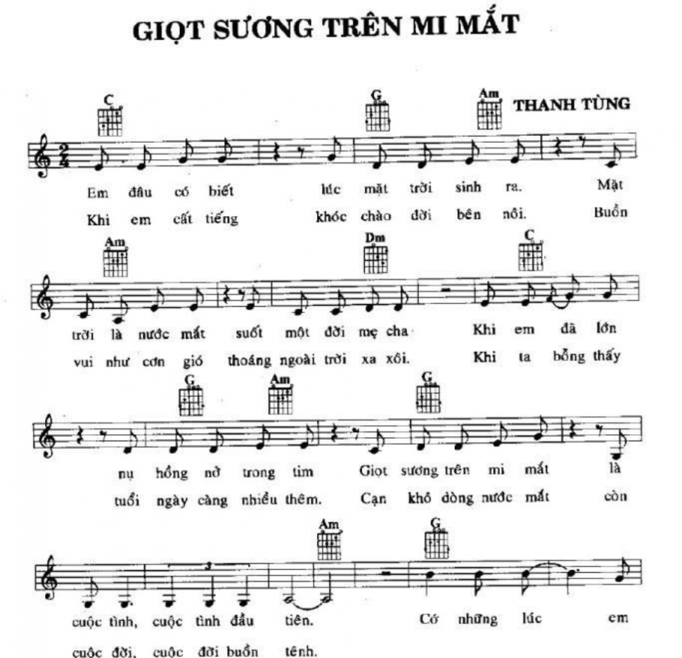 Giọt Sương Trên Mi Mắt