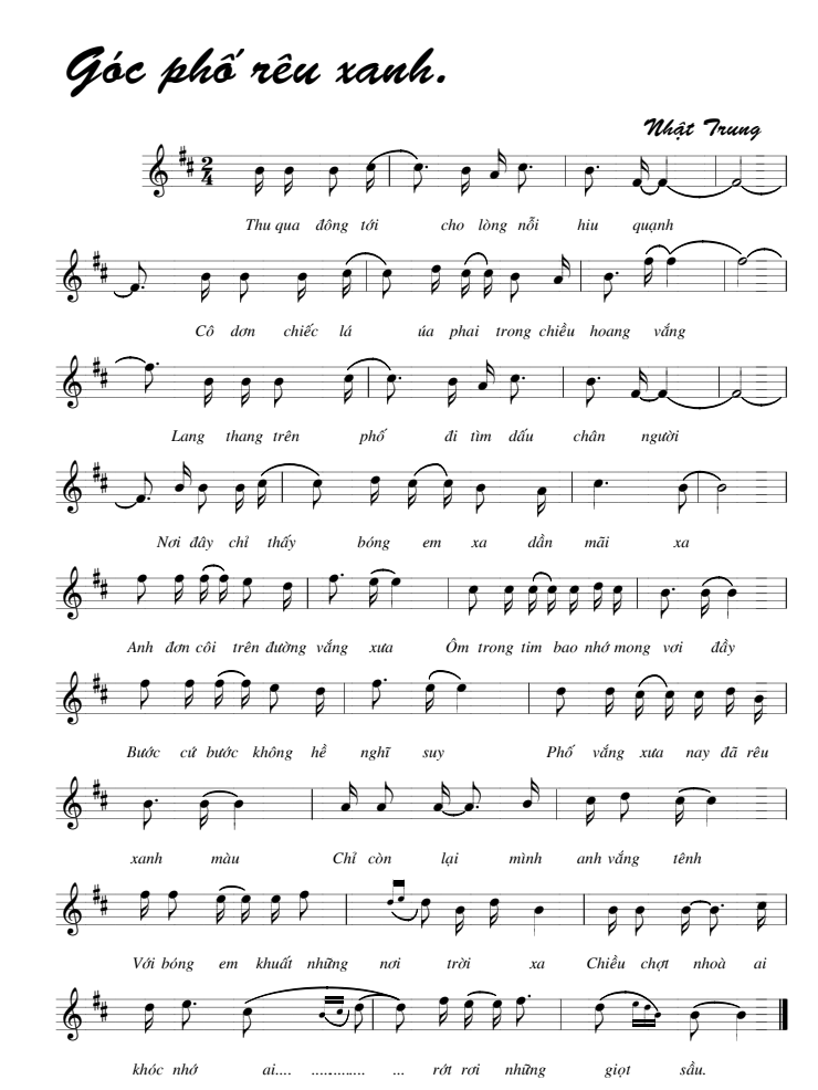 Góc Phố Rêu Xanh