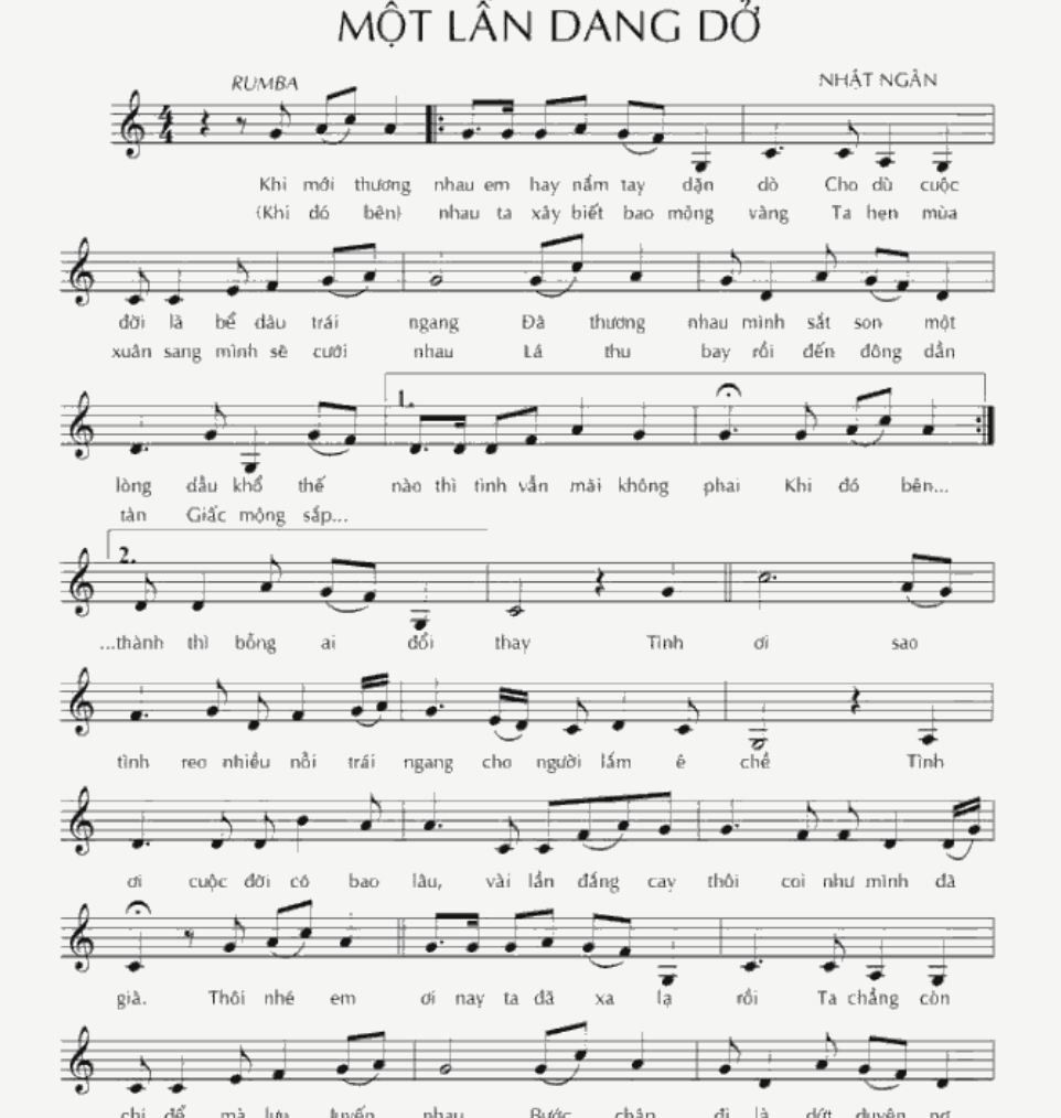 Một Lần Dang Dở