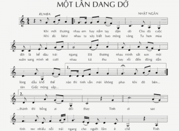 Một Lần Dang Dở Sheet Nhạc