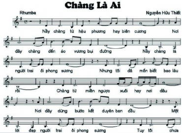 Chàng Là Ai Sheet Nhạc