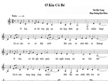 Ô Kìa Cô Bé Sheet Nhạc