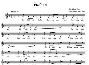 Phiến Đá Sheet Nhạc