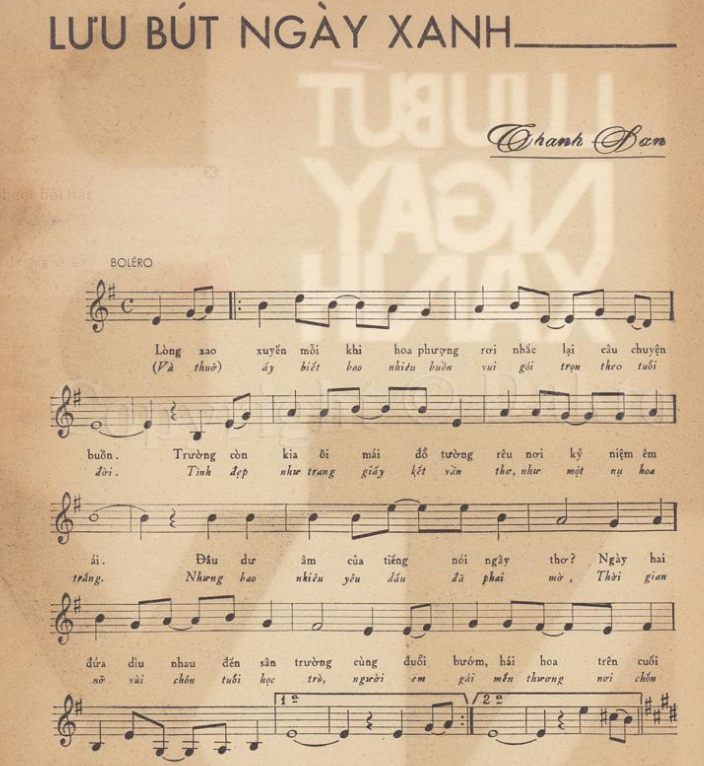 Lưu Bút Ngày Xanh