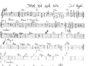 Trai Tài Gái Sắc Sheet Nhạc đệm