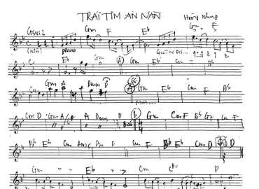 Trái Tim Ăn Năn Sheet Nhạc đệm