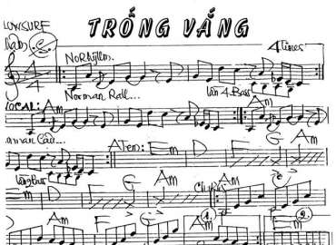 Trống Vắng Sheet Nhạc đệm