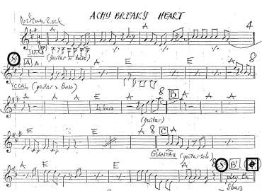 Achy Breaky Heart sheet