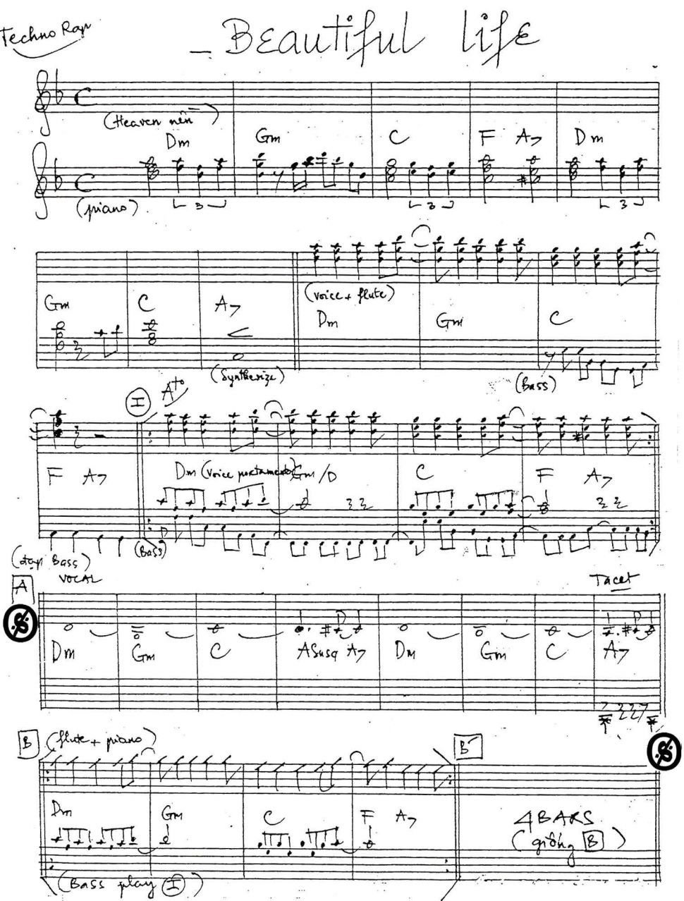 Beautiful Life Sheet