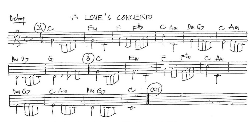 A Love's Concerto sheet