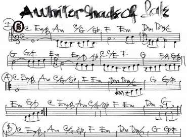 A Whiter Shade Of Pale sheet