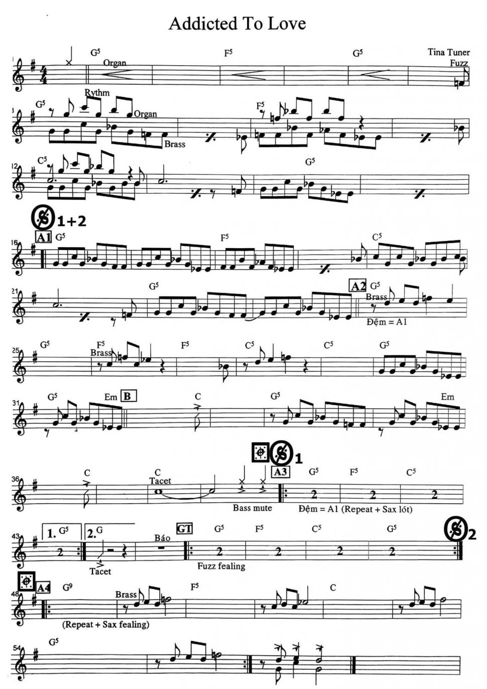 Addicted To Love sheet