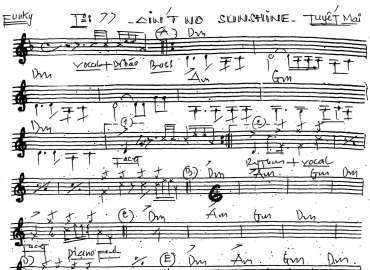Ain't No Sunshine sheet
