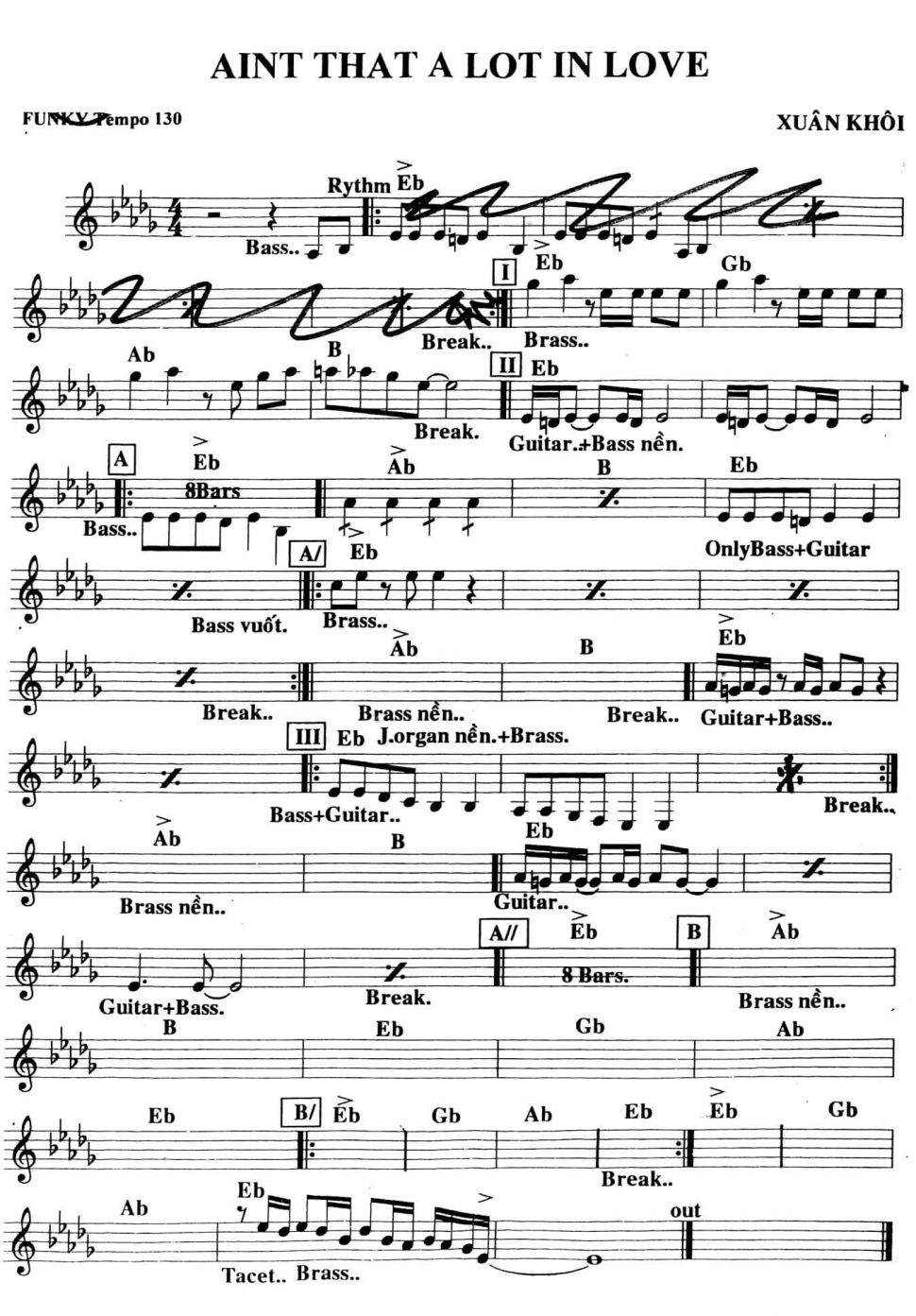 Aint That A Lot In Love sheet