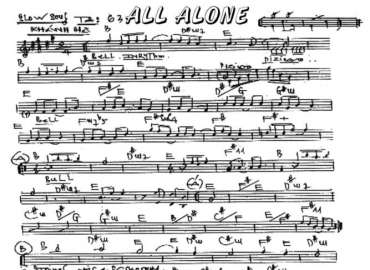 All Alone sheet
