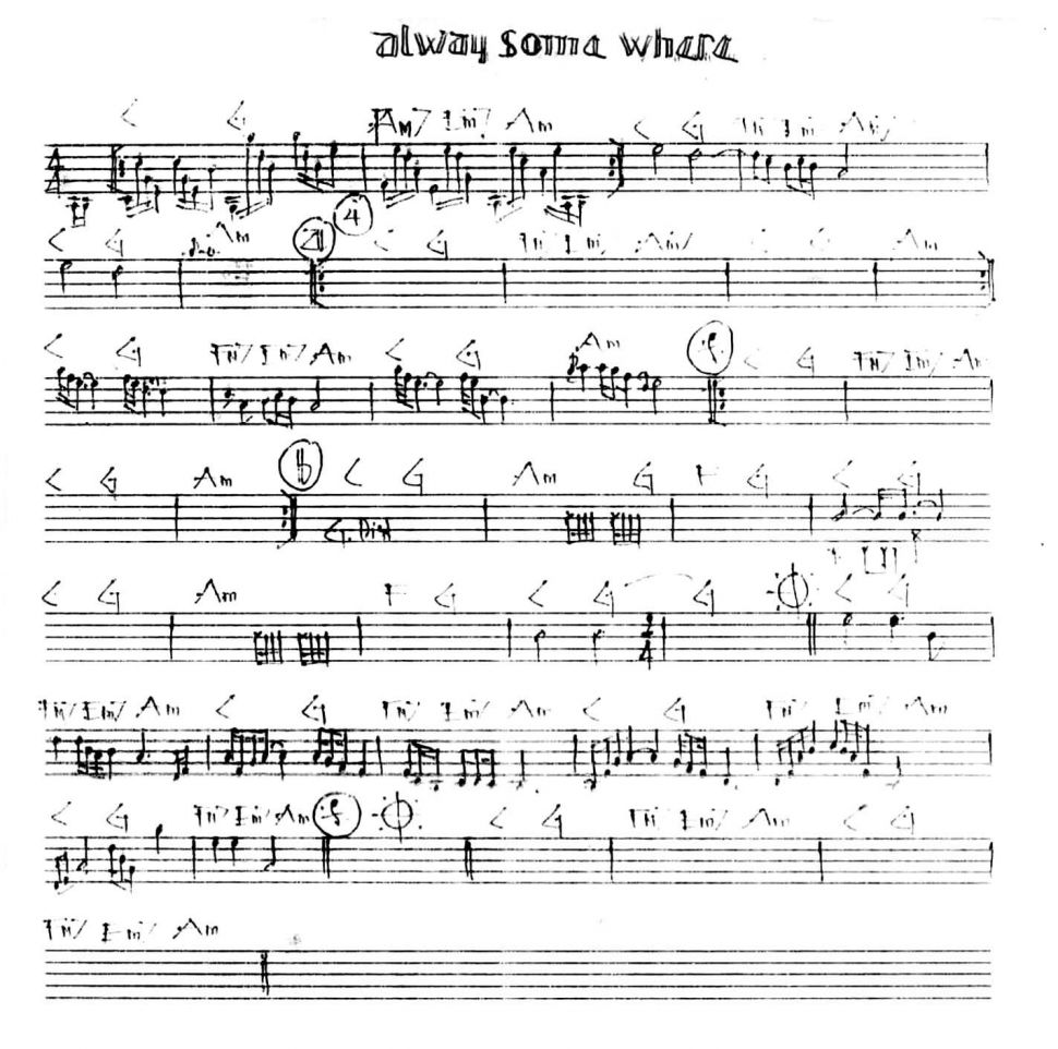 Alway Some Where sheet