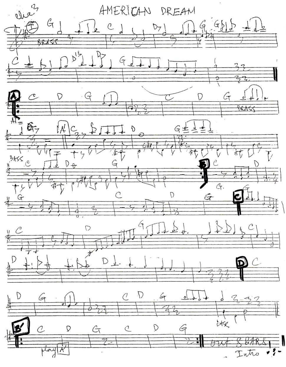 American Dream sheet