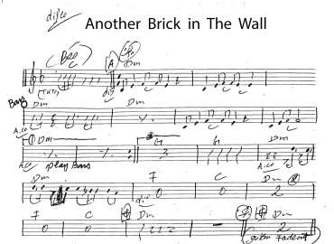Another Brick In The Wall sheet