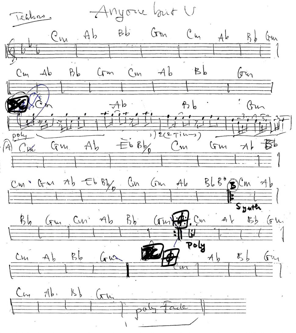 Anyone But You sheet