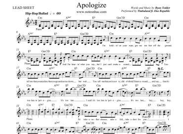 Apologize sheet