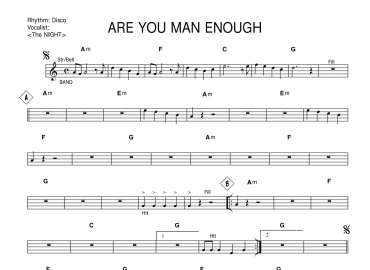 Are You Man Enough sheet