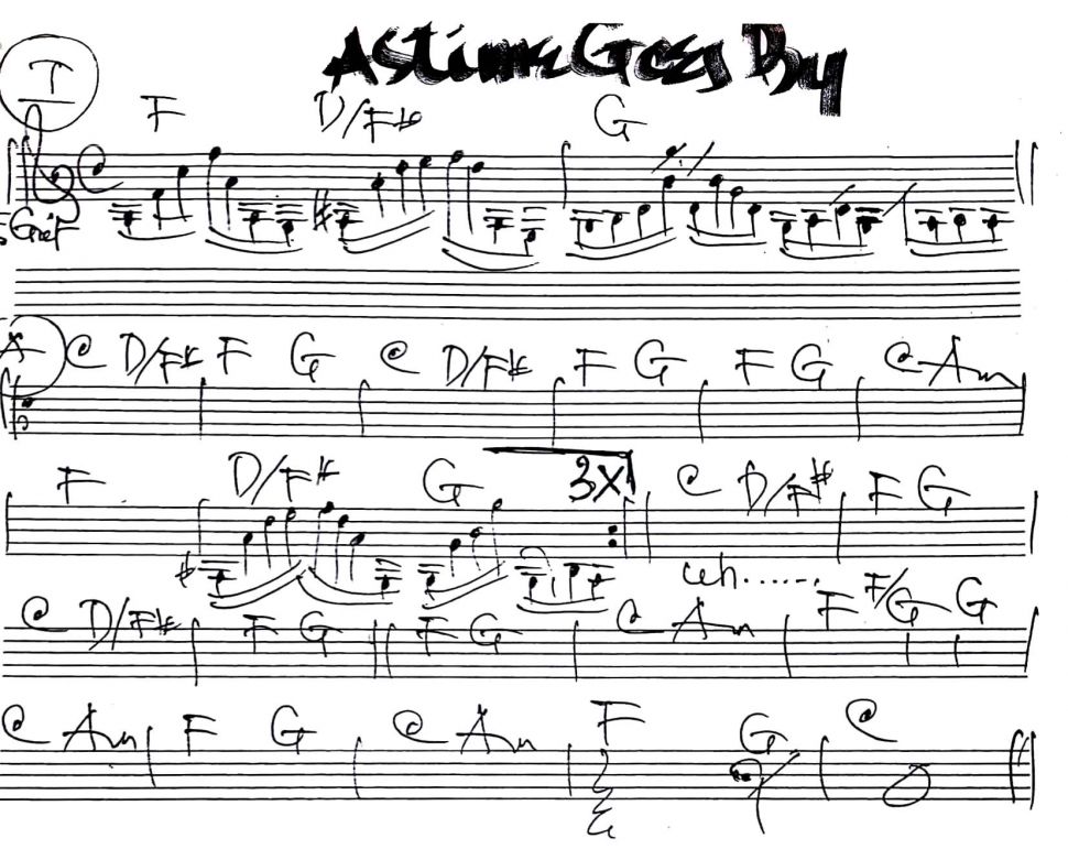 As Time Goes By sheet