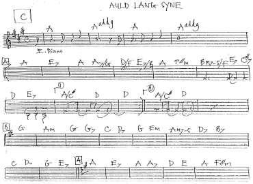 Auld Lang Syne sheet