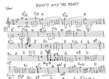 Beauty And The Beast Sheet