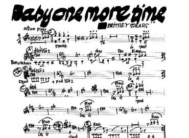 Baby one more time sheet