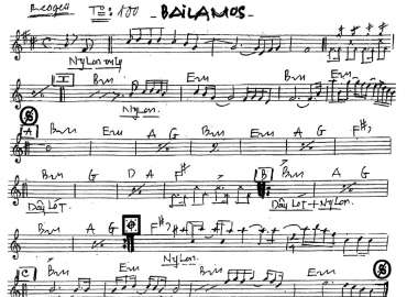 Bailamos sheet