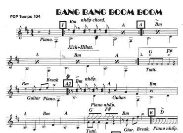 Bang Bang Boom Boom sheet