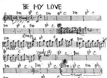 Be My Love sheet