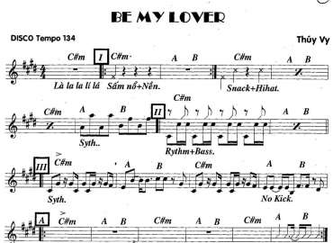 Be my lover sheet