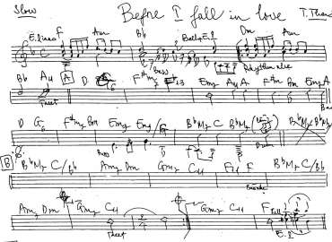 Befne I fall in love sheet