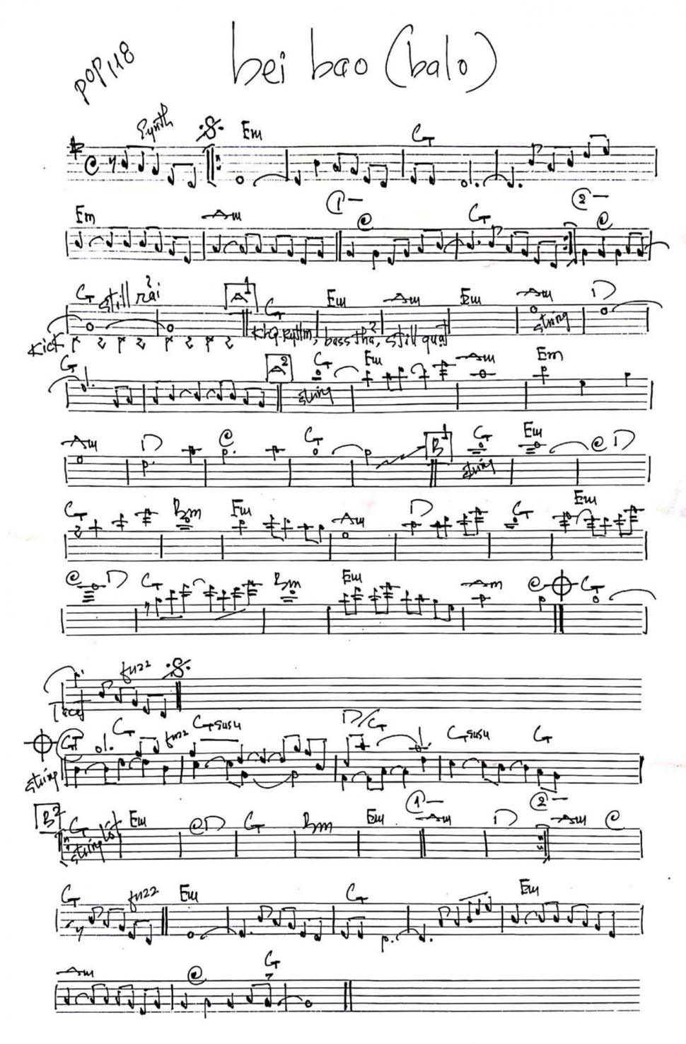 Bei bao (balo) Sheet