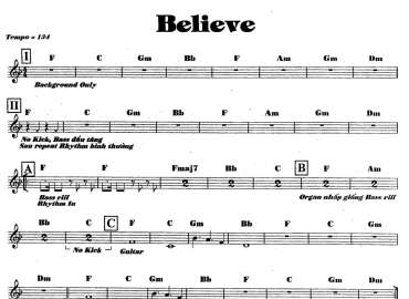 Believe sheet