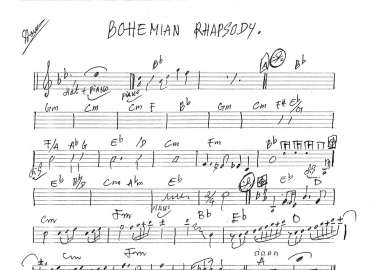 Bohemian Rhapsody sheet