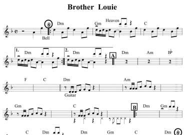Brother Louie sheet
