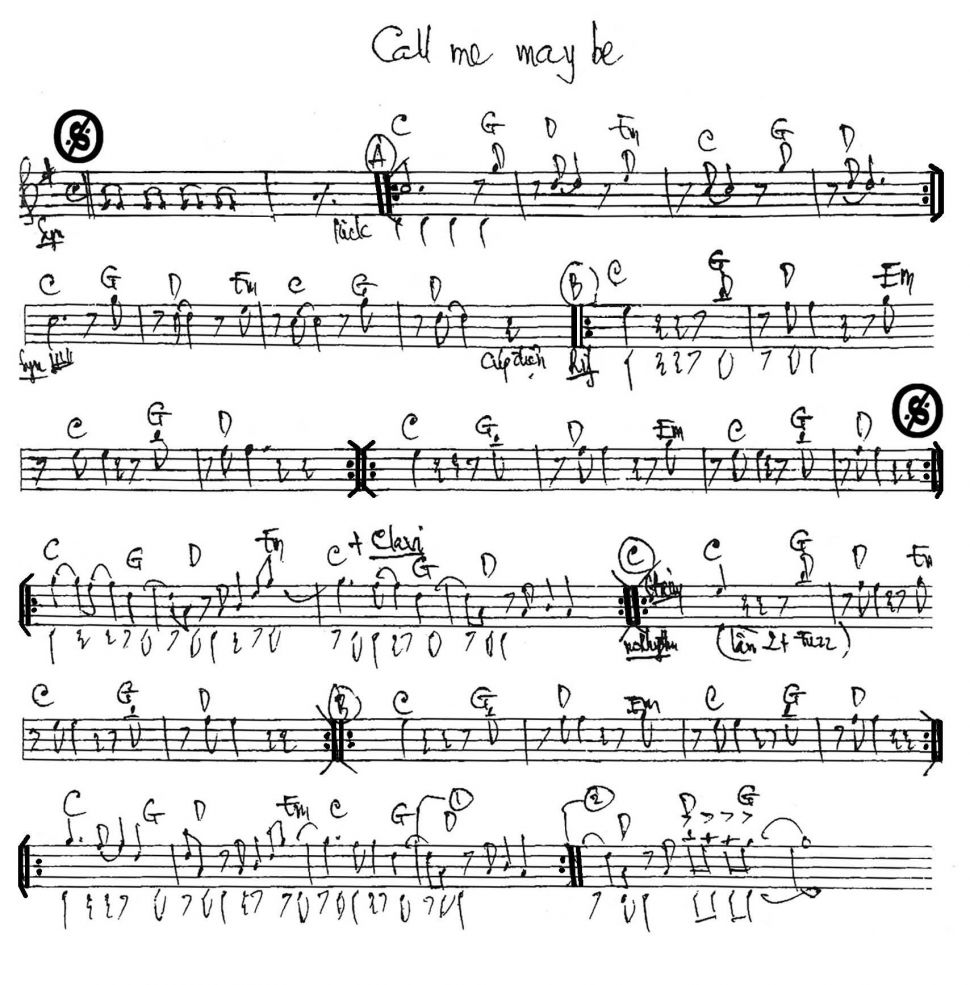 Call Me May Be sheet